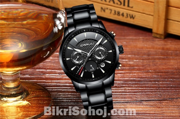 CRRJU Business Quartz Chronograph Wrist Watch